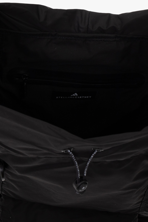 Black Backpack with logo ADIDAS by Stella McCartney